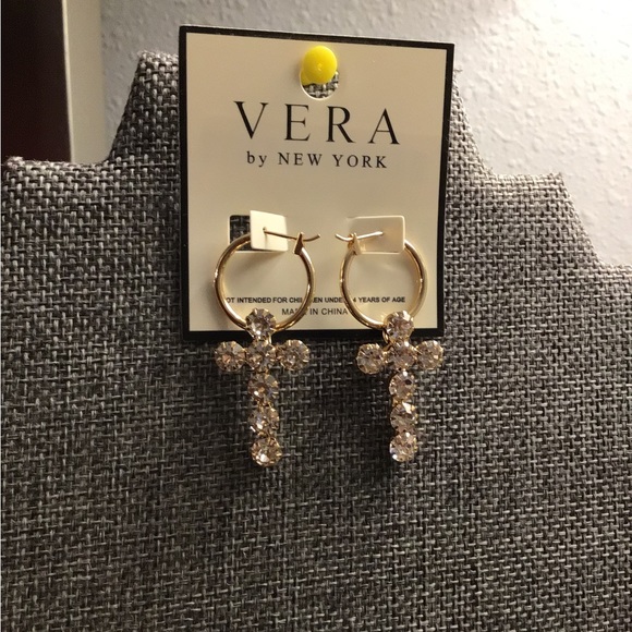 Stylish rhinestones earrings - Picture 2 of 3